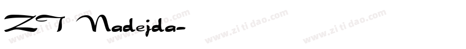 ZT Nadejda字体转换